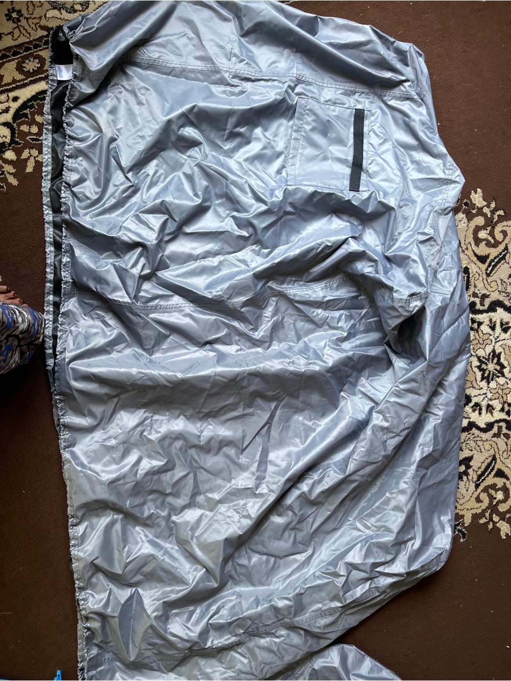 Silver Motorcycle Cover - Universal Weather-Resistant Protection - Picture 3 of 5